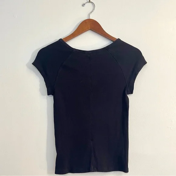 Everlane The Pima Micro Rib Cap Sleeve Tee - Picture 4 of 7